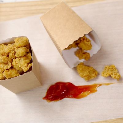 Da pipoca superior aberta descartável biodegradável dos utensílios de mesa das pepitas de CMYK caixa de empacotamento
