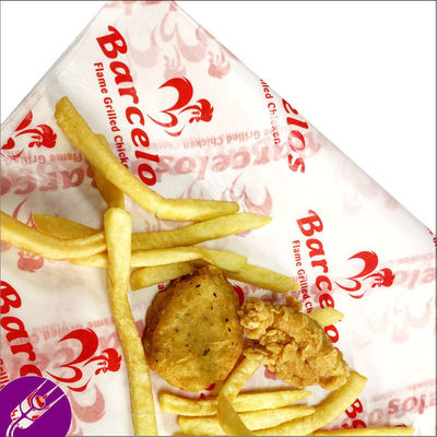 A carne descartável biodegradável de papel dos utensílios de mesa do hamburguer do sanduíche que envolve a cera revestiu o papel do congelador