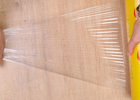 o PVC dos alimentos frescos de 45cm 50cm adere-se filme biodegradável plástico do envoltório para o empacotamento de alimento