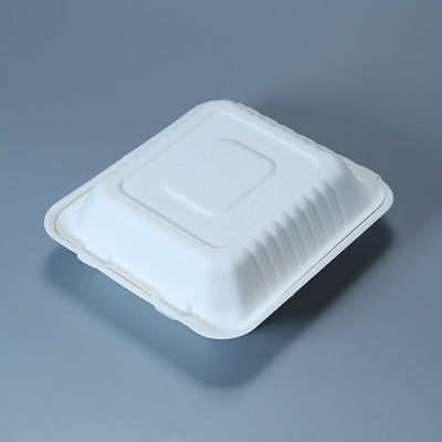 da parte superior 9in biodegradável do bagaço da cana-de-açúcar de 8in utensílios de mesa congeláveis do recipiente de fast food