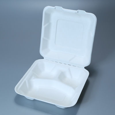 da parte superior 9in biodegradável do bagaço da cana-de-açúcar de 8in utensílios de mesa congeláveis do recipiente de fast food