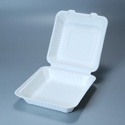 da parte superior 9in biodegradável do bagaço da cana-de-açúcar de 8in utensílios de mesa congeláveis do recipiente de fast food