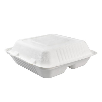 da parte superior 9in biodegradável do bagaço da cana-de-açúcar de 8in utensílios de mesa congeláveis do recipiente de fast food