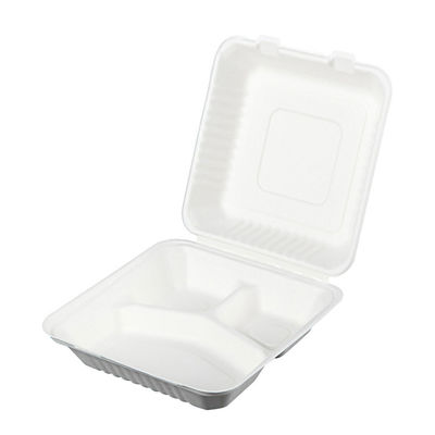da parte superior 9in biodegradável do bagaço da cana-de-açúcar de 8in utensílios de mesa congeláveis do recipiente de fast food