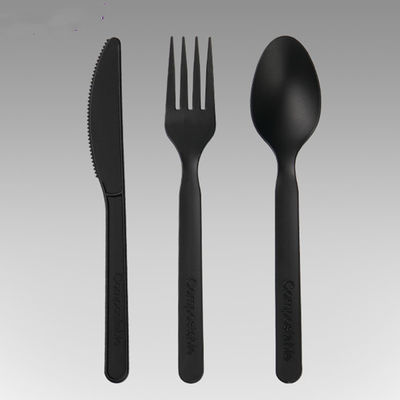 forquilhas da cutelaria 100% do PLA CPLA de 9in e facas biodegradáveis Compostable das colheres