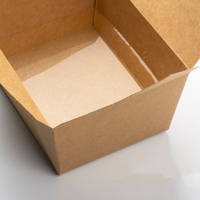 Da lancheira descartável biodegradável dos utensílios de mesa 337gsm de FDA 2000ml recipiente de alimento de papel