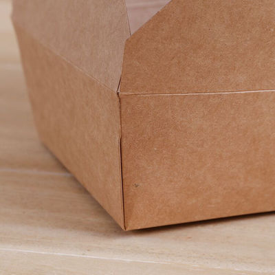 Da lancheira descartável biodegradável dos utensílios de mesa 337gsm de FDA 2000ml recipiente de alimento de papel