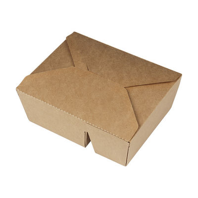 Da lancheira descartável biodegradável dos utensílios de mesa 337gsm de FDA 2000ml recipiente de alimento de papel