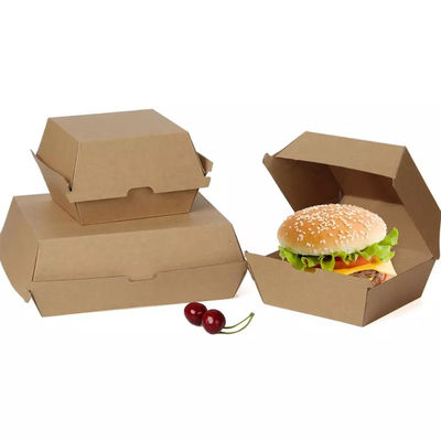 O hamburguer descartável de 120 graus encaixota a caixa de empacotamento de empacotamento do Hamburger do hamburguer