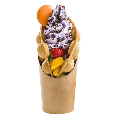 do copo francês de papel da colher da fritada de 8oz 12oz suporte francês afastado afastado do cone da fritada