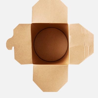 caixa de papel descartável biodegradável do macarronete dos utensílios de mesa 8oz 12oz do círculo 250ml dobrável