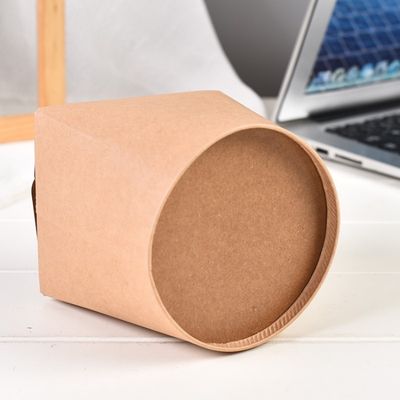 caixa de papel descartável biodegradável do macarronete dos utensílios de mesa 8oz 12oz do círculo 250ml dobrável