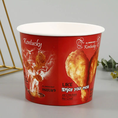 pipoca descartável biodegradável Fried Chicken Bucket dos utensílios de mesa da bebida de 32oz 46oz 48oz