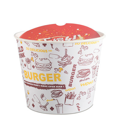 pipoca descartável biodegradável Fried Chicken Bucket dos utensílios de mesa da bebida de 32oz 46oz 48oz