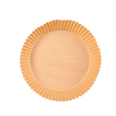 Cozimento descartável 20cm redondo de papel revestido do pergaminho da frigideira do ar do silicone da prova de óleo