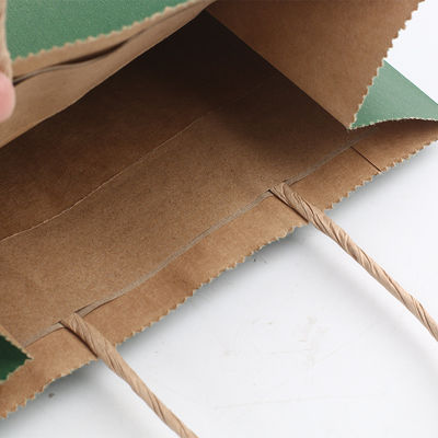 Saco branco descartável biodegradável do presente dos utensílios de mesa 130g 135g de Kraft com punhos