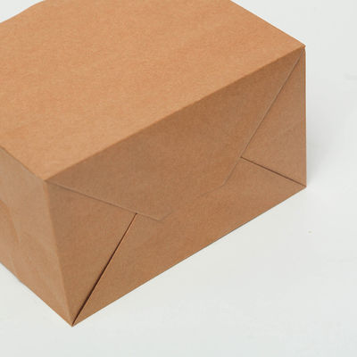 sacos de papel descartáveis biodegradáveis de Brown dos utensílios de mesa de 250gsm 300gsm com punhos