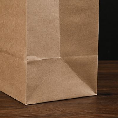 sacos de papel descartáveis biodegradáveis de Brown dos utensílios de mesa de 250gsm 300gsm com punhos