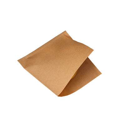 o sanduíche aberto dobro à prova de graxa do papel do saco 45gsm de 13x13cm ensaca o bolso do envoltório do hamburguer
