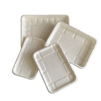 Da micro-ondas descartável vegetal da carne dos casamentos da polpa do bagaço da cana-de-açúcar do fruto bandeja segura