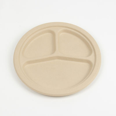 A placa 10in biodegradável renovável Pfas dos utensílios de mesa do bagaço de 8in livre remove recipientes