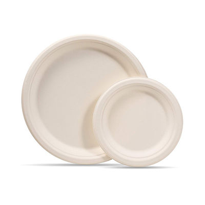 A placa 10in biodegradável renovável Pfas dos utensílios de mesa do bagaço de 8in livre remove recipientes