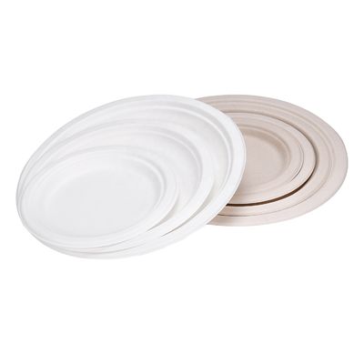 A placa 10in biodegradável renovável Pfas dos utensílios de mesa do bagaço de 8in livre remove recipientes