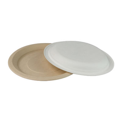 A placa 10in biodegradável renovável Pfas dos utensílios de mesa do bagaço de 8in livre remove recipientes