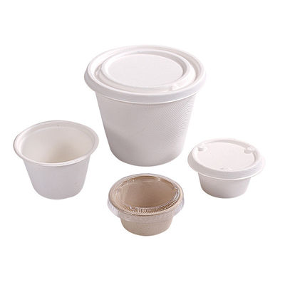 as bacias de salada descartáveis da sopa do papel de 1oz 2oz 4oz com tampas repartem copos