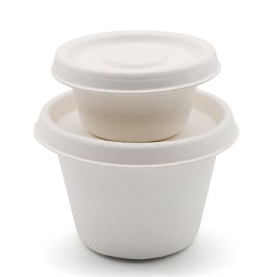 as bacias de salada descartáveis da sopa do papel de 1oz 2oz 4oz com tampas repartem copos