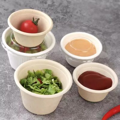 as bacias de salada descartáveis da sopa do papel de 1oz 2oz 4oz com tampas repartem copos