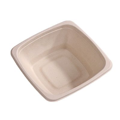 caixas biodegradáveis de 16 24 recipientes da salada de fruto da bacia do bagaço da cana-de-açúcar 32oz com tampa