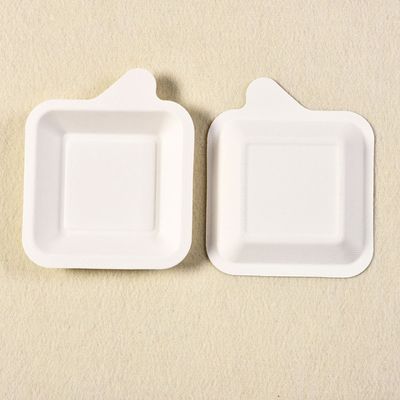 alimento Tray For Party da sobremesa da celulose de 7g Mini Sugarcane Biodegradable Bagasse Tableware