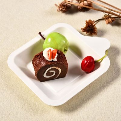 alimento Tray For Party da sobremesa da celulose de 7g Mini Sugarcane Biodegradable Bagasse Tableware