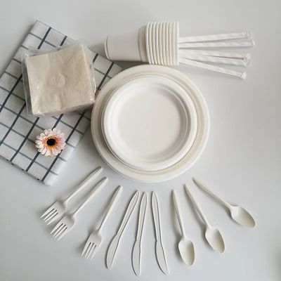A cutelaria descartável Compostable sustentável das placas de Eco descartável remove recipientes de alimento