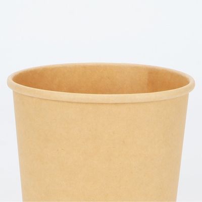 PLA que reveste a bacia de sopa biodegradável descartável 16oz do papel de embalagem dos recipientes da tomada para fora 24oz