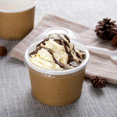 4oz ao empacotamento descartável biodegradável do copo do gelado dos utensílios de mesa do iogurte 32oz