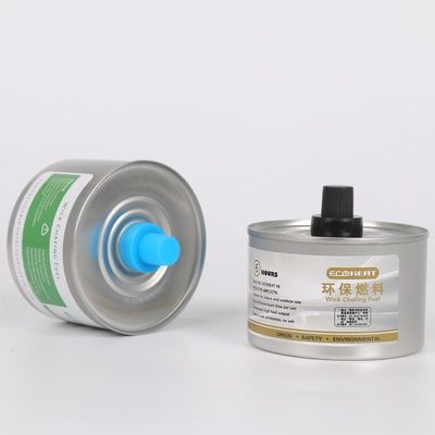 6hours 7oz que aquece por atrito o combustível pode calefator acessível do prato do bufete de Sterno 170F do feltro de lubrificação do tampão plástico