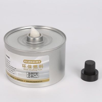 6hours 7oz que aquece por atrito o combustível pode calefator acessível do prato do bufete de Sterno 170F do feltro de lubrificação do tampão plástico