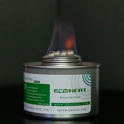 24 calores seguros líquidos do feltro de lubrificação acessível do bloco 6 horas que aquecem por atrito o gel do combustível com feltro de lubrificação
