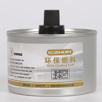 a cozinha de 7oz 8hr que cozinha aquecer-se por atrito do feltro de lubrificação abastece a lata ajustável do combustível do aquecedor de alimento do bufete