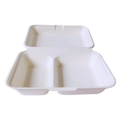 a polpa Compostable do bagaço dos utensílios de mesa do partido da louça de 600ml 1000ml almoça Bento Box