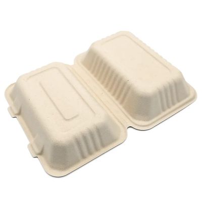 a polpa Compostable do bagaço dos utensílios de mesa do partido da louça de 600ml 1000ml almoça Bento Box
