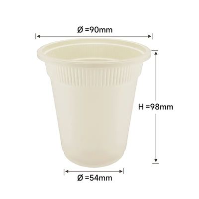 a fécula de milho do PLA 16oz bio remove a bebida Starbucks dos copos de café copos quentes da bebida