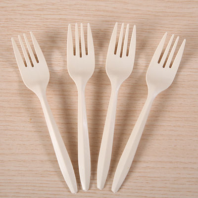 colheres biodegradáveis dos utensílios de mesa 150mm da fécula de milho de 6In Eco e faqueiro de abastecimento da faca das forquilhas
