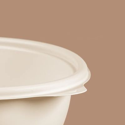 800ml 1050ml biodegradáveis removem a bacia de fruto da fécula de milho dos recipientes com tampa