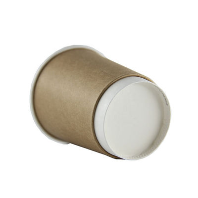 o PE de 10oz 12oz revestiu copos de café descartáveis dobro do copo de papel da parede com as tampas