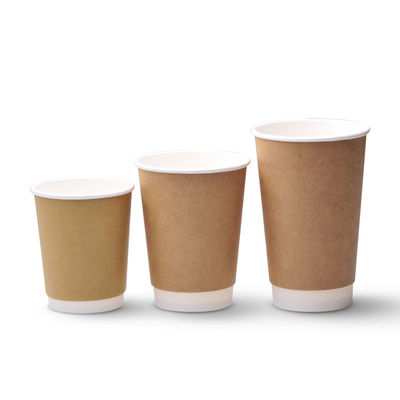 o PE de 10oz 12oz revestiu copos de café descartáveis dobro do copo de papel da parede com as tampas