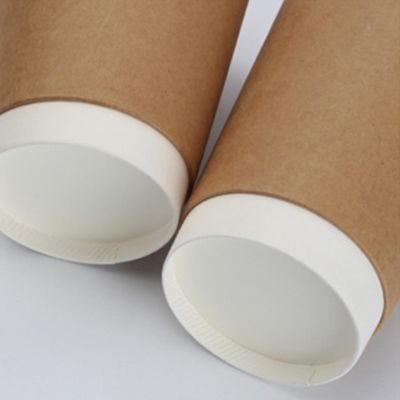 o PE de 10oz 12oz revestiu copos de café descartáveis dobro do copo de papel da parede com as tampas