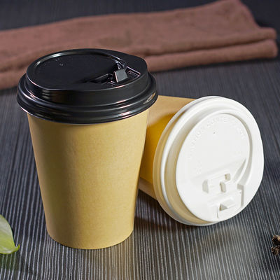 Copos de café bebendo feitos sob encomenda do chá 12oz 360ml de Logo Disposable Paper Cups Hot com tampas